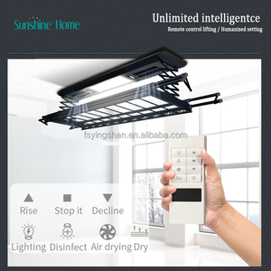 Space Saving <b>Ceiling</b> Mounted Smart Automatic Electric Aluminum Metal Electric Pano Laundry Clothes Drying Hanger Rack Dryer - Product Image 2