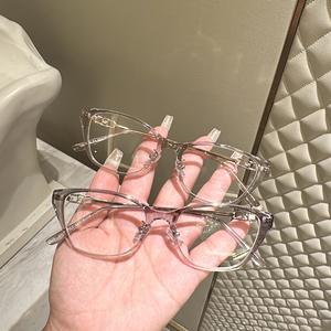 Montures de lunettes Danyang Cat Eye en TR90 et métal, monture complète légère, unisexe, verres en résine, design quadrilatéral linéaire - Product Image 1