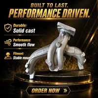 Nouveau collecteur d'échappement turbo haute performance 1:1 réplique avec revêtement céramique et anti-rouille en alliage GGG SiMo