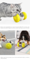 Jouet en plastique pour animaux de compagnie, dernier best-seller, scooter d'équilibre pour chat et chien, distributeur de nourriture à libération lente