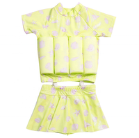 Maillot de bain flottant à fleurs avec flottabilité réglable maillot de bain enfant en bas âge maillot de bain une pièce gilet de bain d'été