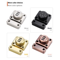 Verrouillage à code antivol à clé moderne noir sans poinçon pour meubles de maison pour armoire tiroirs armoires portes de bureau
