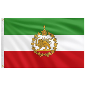 Drapeau de l'Iran 3x5 pieds, grand drapeau allemand simple face pour événements sportifs, matchs de football, fêtes, bars, rues, personnalisable - Product Image 1