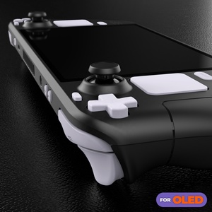 Kit de boutons blancs pour console de jeu Steam Deck OLED, durable et réactif - Product Image 5