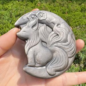 Cristal de Obsidiana de Alta Calidad con Diseño de Zorro de Nueve Colas, Venta al por Mayor, Ideal para Decoración Festiva - Product Image 6