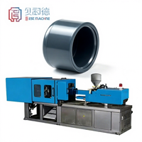 Machine d'injection hydraulique horizontale automatique 340T contrôlée par PLC avec matériaux PP/PC pour la production de bouchons de tuyaux en plastique