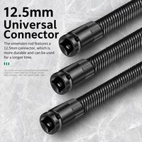Barre d'extension de douille flexible 250/350 mm 1/2'' pour cliquet, tête articulée élastique pliable, lien de connexion