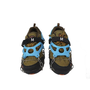 Crampones de Escalada de Acero al Manganeso de 14 Puntas, Agarres para Hielo, Dispositivo de Tracción para Montañismo, Viajes en Glaciar, Caminatas sobre Hielo - Product Image 4