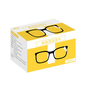 Lingettes nettoyantes pour lunettes Jiaxuan, 100 pièces, nettoyant jetable pour lunettes et écrans de téléphone - Product Image 1