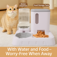 Mangeoire moderne automatique chronométrée pour chiens et chats Conception solide avec bol en acier inoxydable facile à laver Matériau de qualité alimentaire sûr pour oiseaux