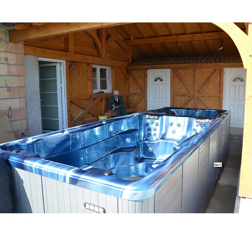 Aquaspring terme vendita Calda acrilico utilizzato swim spa infinita piscina