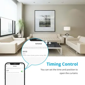 Умный Wi-Fi мотор Zemismart для рулонных штор (для труб 30 мм, 36-38 мм), совместимый с Tuya, Alexa, Google Home, с голосовым управлением, электрический привод - Product Image 5