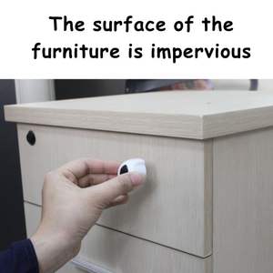 Verrou de sécurité pour armoire en plastique ABS auto-adhésif Prodigy DC004 avec installation rapide, design moderne pour portes d'armoires - Product Image 6