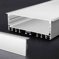 Profilé en aluminium pour bande LED, extrusion de canal en aluminium, éclairage de cinéma monté, éclairage de marche extérieur