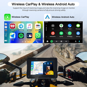 5 inch màn hình cảm ứng xe máy Android Auto <span class=keywords><strong>Navigation</strong></span> <span class=keywords><strong>GPS</strong></span> 1080P Màn hình IP 67 nhỏ có thể tháo rời với không dây Carplay cho Apple - Product Image 2