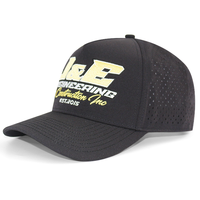 Casquette HS41 de haute qualité à 5 panneaux, imperméable, avec logo brodé, perforations laser personnalisées, séchage rapide, style streetwear, casquettes de sport