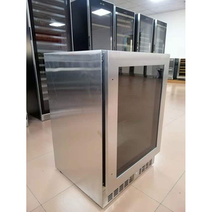 Edelstahl Elektrischer Konstanttemperatur-Bierkühler Freistehender Glastür-Kühlschrank für Haushalt und Hotel mit Glasschubladen - Product Image 4