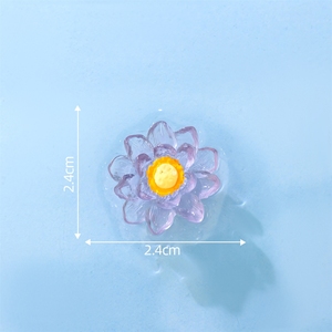 Vase écologique micro-paysage nocturne luminescent avec lotus et feuilles, aquarium, décoration de paysage DIY pour aquarium - Product Image 6