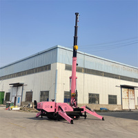 Grue araignée télécommandée à haute altitude, petite grue mobile sur chenilles, utilisée pour les espaces restreints, vente directe d'usine, CE