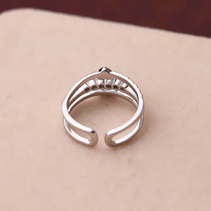 แหวนเปิดรูปหัวใจทันสมัยสำหรับผู้หญิง S925 ประดับมุก 7-9 มม. อุปกรณ์ทำเครื่องประดับ DIY พร้อมถาดเปล่า 241 ชิ้น - Product Image 4