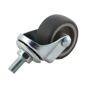 Ruedas giratorias industriales rígidas de 4/5/6 pulgadas, ruedas fijas de caucho sin freno de 8 pulgadas para equipos escolares - Product Image 2