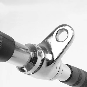 SK Accessoires de câble de haute qualité Machine à câble en acier et tige de traction triceps revêtue de caoutchouc solide avec tige de presse en caoutchouc - Product Image 4