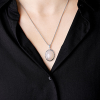 Soldes Exceptionnelles : Collier Pendentif Maillons en Argent Sterling 925 Plaqué Or, Tendance, Neutre, Nouveauté Unique, Cadeau Femme Subtilement Glamour