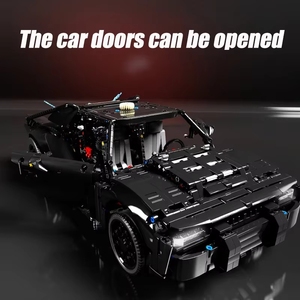 TGL T5029 Coche de Carreras Técnico de <span class=keywords><strong>Batman</strong></span>, Modelo Batmóvil, Vehículo Deportivo Urbano, Ladrillos de Juguete para Niños, Regalos, Sets de Bloques de Construcción - Product Image 4