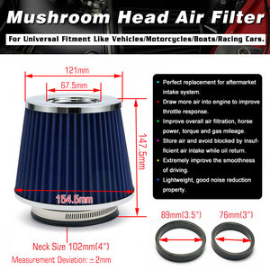 Filtre à air universel EPMAN pour voiture modifiée, filtre à air en forme de champignon, kit d'admission d'air 102 mm/89 mm/76 mm EPAA02G09K - Product Image 2