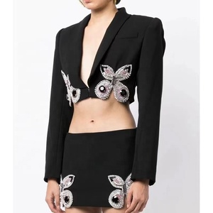 Conjunto <span class=keywords><strong>de</strong></span> <span class=keywords><strong>traje</strong></span> <span class=keywords><strong>de</strong></span> <span class=keywords><strong>falda</strong></span> Formal con cuentas <span class=keywords><strong>de</strong></span> lujo para <span class=keywords><strong>mujer</strong></span>, ropa <span class=keywords><strong>de</strong></span> trabajo <span class=keywords><strong>de</strong></span> negocios para <span class=keywords><strong>mujer</strong></span>, <span class=keywords><strong>Chaqueta</strong></span> corta <span class=keywords><strong>de</strong></span> manga larga <span class=keywords><strong>de</strong></span> 2 piezas <span class=keywords><strong>y</strong></span> minifalda - Product Image 3
