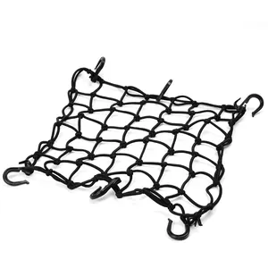 Toptan kargo ağı kask-Bagaj kargo Bungee elastik Net halat kanca ile motosiklet için çantası kask