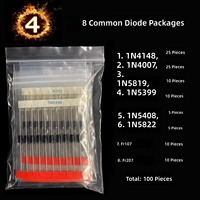 Kit de composants méga de 1500 pièces de 7 types, diodes électroluminescentes de 3/5 mm, condensateurs électrolytiques à disque en céramique, résistances à film métallique