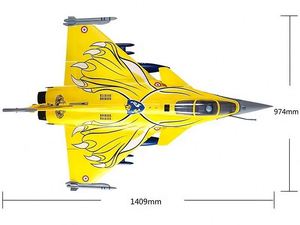 FMS 80mm <span class=keywords><strong>EDF</strong></span> Rafale PNP Jet Fighter Modèle Télécommandé FMS131P Avion à Aile Fixe à Assembler PNP Avion RC pour Adultes MENTORS - Product Image 3