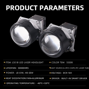 Laser Headlight Bi <b>Led</b> Laser Lens 5500K 68W 3 Inch L50 <b>Projector</b> Lens for Toyota-corolla <b>Projector</b> Headlight - Product Image 3