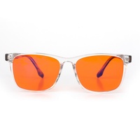 Meilleur sommeil - Lunettes de protection anti-lumière bleue certifiées CE avec verres CR39 orange pour la nuit et la protection des yeux devant les écrans d'ordinateur, pour hommes et femmes