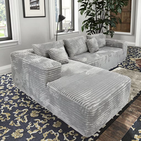 Stoff-Kombination Komprimiertes Schlafsofa-Set für Wohnzimmer Elegante Möbelkollektion