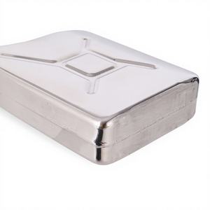 Miroir de Flagon <span class=keywords><strong>d</strong></span>'or Portable en acier inoxydable moderne, 5oz, bouteille <span class=keywords><strong>d</strong></span>'alcool vert <span class=keywords><strong>Olive</strong></span> Wisky Jerrican en forme de tambour - Product Image 5