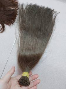 Vente en gros de extensions de cheveux humains à pointe plate en kératine pré-collée cuticule Remy alignée style droit extensions de cheveux humains alignés - Product Image 2