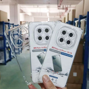 Étui de téléphone transparent en TPU antichoc pour Xiaomi Redmi Note 15 Pro + 14 <span class=keywords><strong>14S</strong></span> 13 12 11 10 9, coque de téléphone mobile transparente - Product Image 2