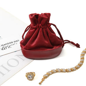 Vintage Fashion National Felt <b>Pouch</b> for Jewelry Packaging Decorative Jewelry Bag Accessory Storage Bag Velvet Gift <b>Drawstring</b> - Product Image 4