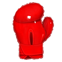 Ballons d'anniversaire de champion de Fight Club, gants de boxe, ballon en feuille, accessoires de fête de lutte