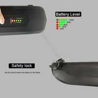 Batterie Hailong à dégagement latéral 48v 10ah Batterie PowerRide Eagle pour vélo Batterie de tube inférieur 36v 14Ah ECOXTREM BTT V1 Rocket 88S Fat Boy