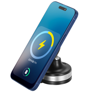 Support de chargeur sans fil magnétique rapide 15W en gros, 360° °   Support rotatif pour voiture et bureau pour smartphone - Product Image 5
