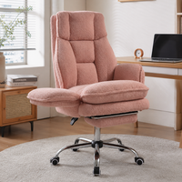 Chaise de bureau confortable pour animaux de compagnie, avec coussin épais, accoudoirs rabattables, en polaire Teddy, fabrication OEM