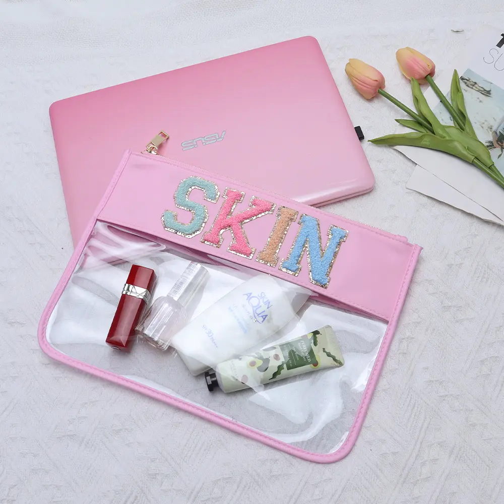 Großhandel Clear Makeup Bag Transparente PVC Kosmetik beutel Skin Bag