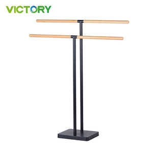 Portasciugamani mobile pieghevole da terra in ferro nero - Product Image 4