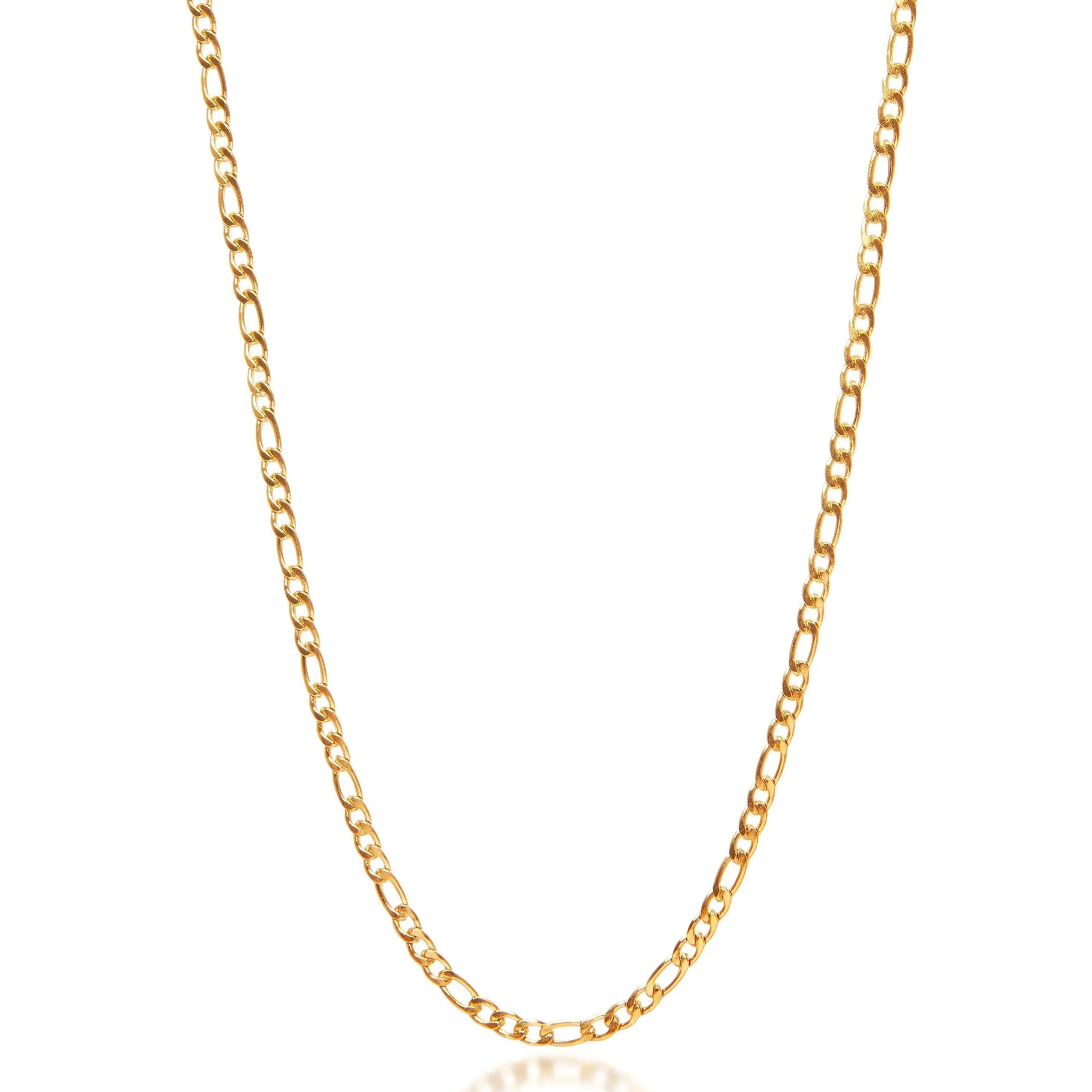 Groothandel Mode Heren Gouden Figaro Ketting In 3Mm 18K Rvs Kettingen