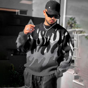 <span class=keywords><strong>Pull</strong></span> à col rond pour hommes, avec logo personnalisé, OEM et ODM, haut en tricot à manches longues, mode, <span class=keywords><strong>maille</strong></span>, jersey, <span class=keywords><strong>pull</strong></span> tricoté pour l'hiver - Product Image 3