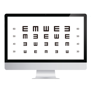 מערכת תרשימי חדירות ראייה דיגיטלית אופתלמית גלובלית, תואמת לכל גודל מסך, לבדיקת ראייה במרפאת עיניים - Product Image 2