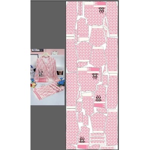 Cómodos pijamas transpirables para mujer 100% seda satén ropa de dormir Transferencia de Calor impresión primavera todo el verano 120-150 GSM Vietnam - Product Image 5